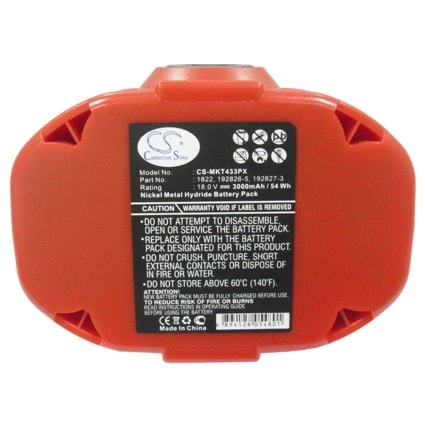 Batteri til elværktøj til Makita 4334D, 4334DWA, 4334DWAE og andre.