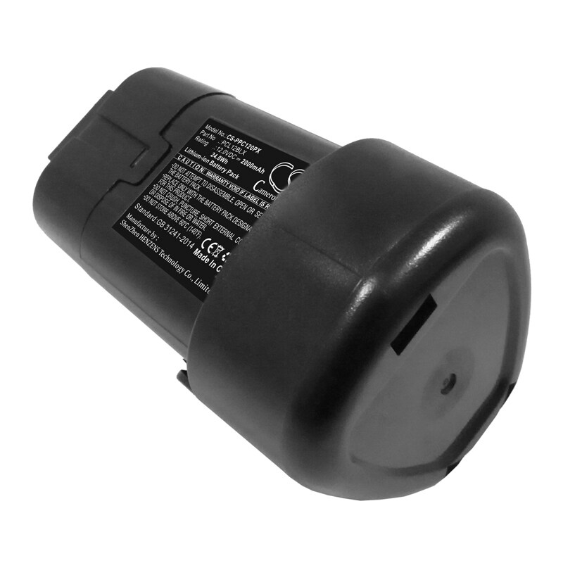 Batteri til elværktøj til Porter Cable PCL12C, PCL120DDC-2, PCL120CRC-2 og andre.