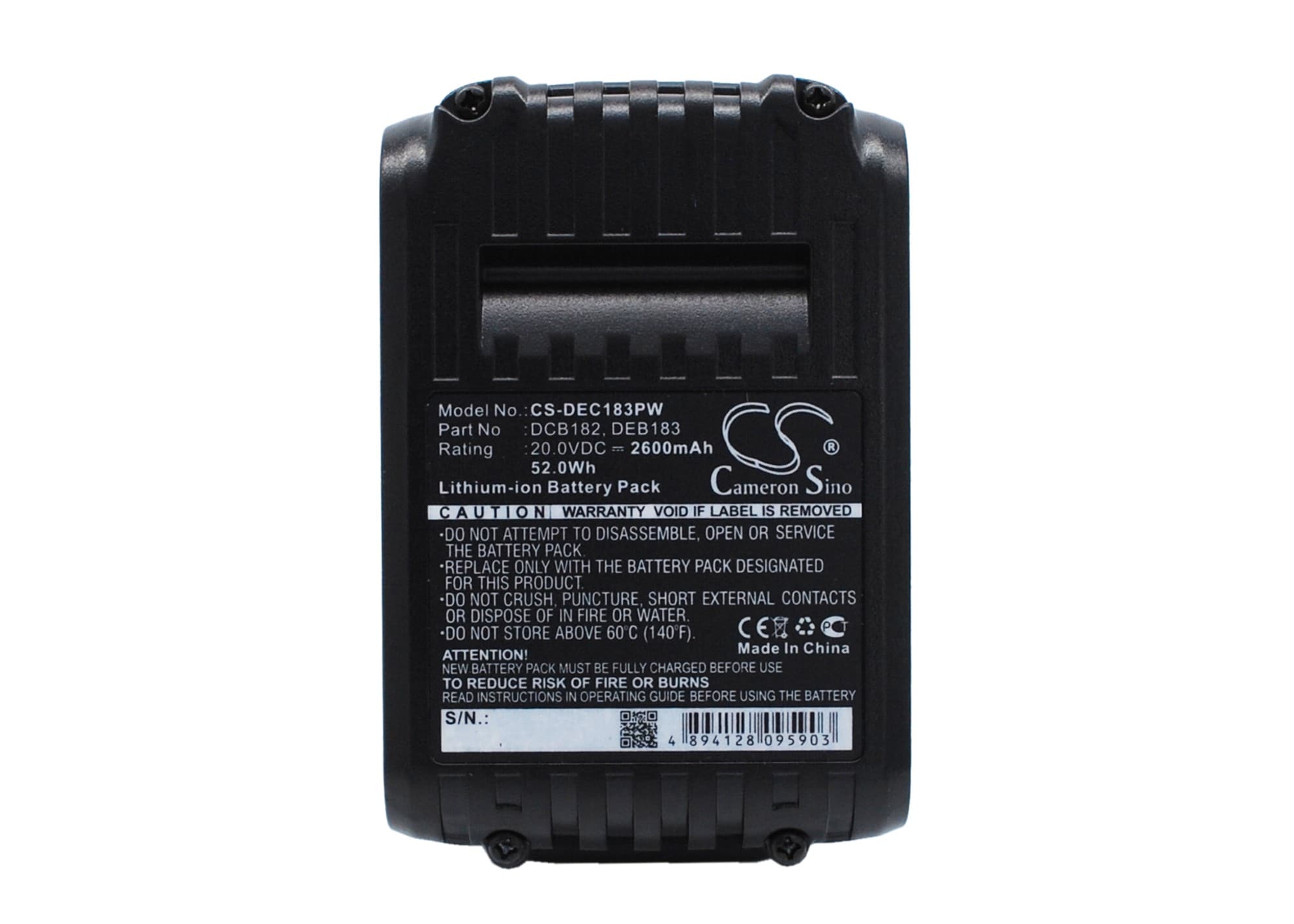 Batteri til elværktøj til DeWalt DCD740, DCD740B, DCD780 og andre.