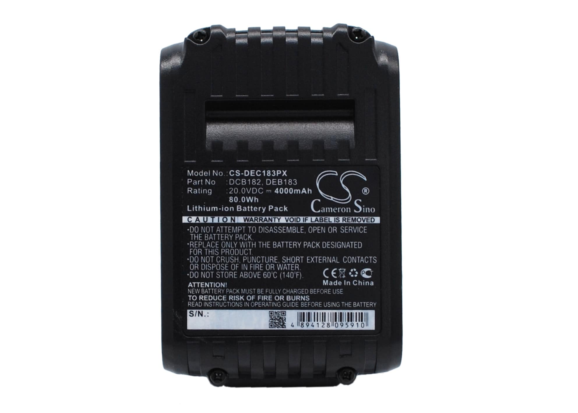Batteri til elværktøj til DeWalt DCD740, DCD740B, DCD780 og andre.