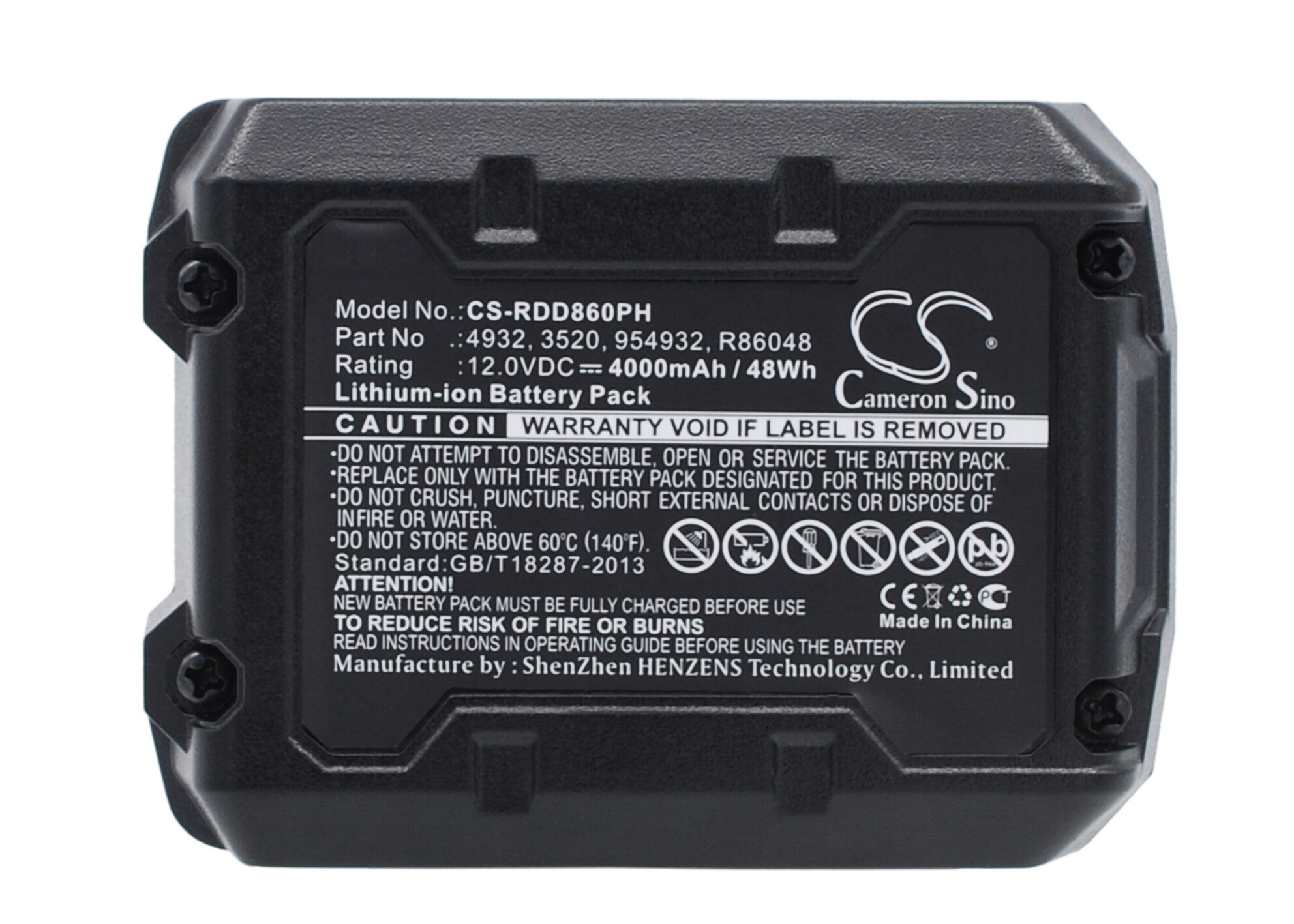 Batteri til elværktøj til Ridgid R82049, AC82049, R82059 og andre.