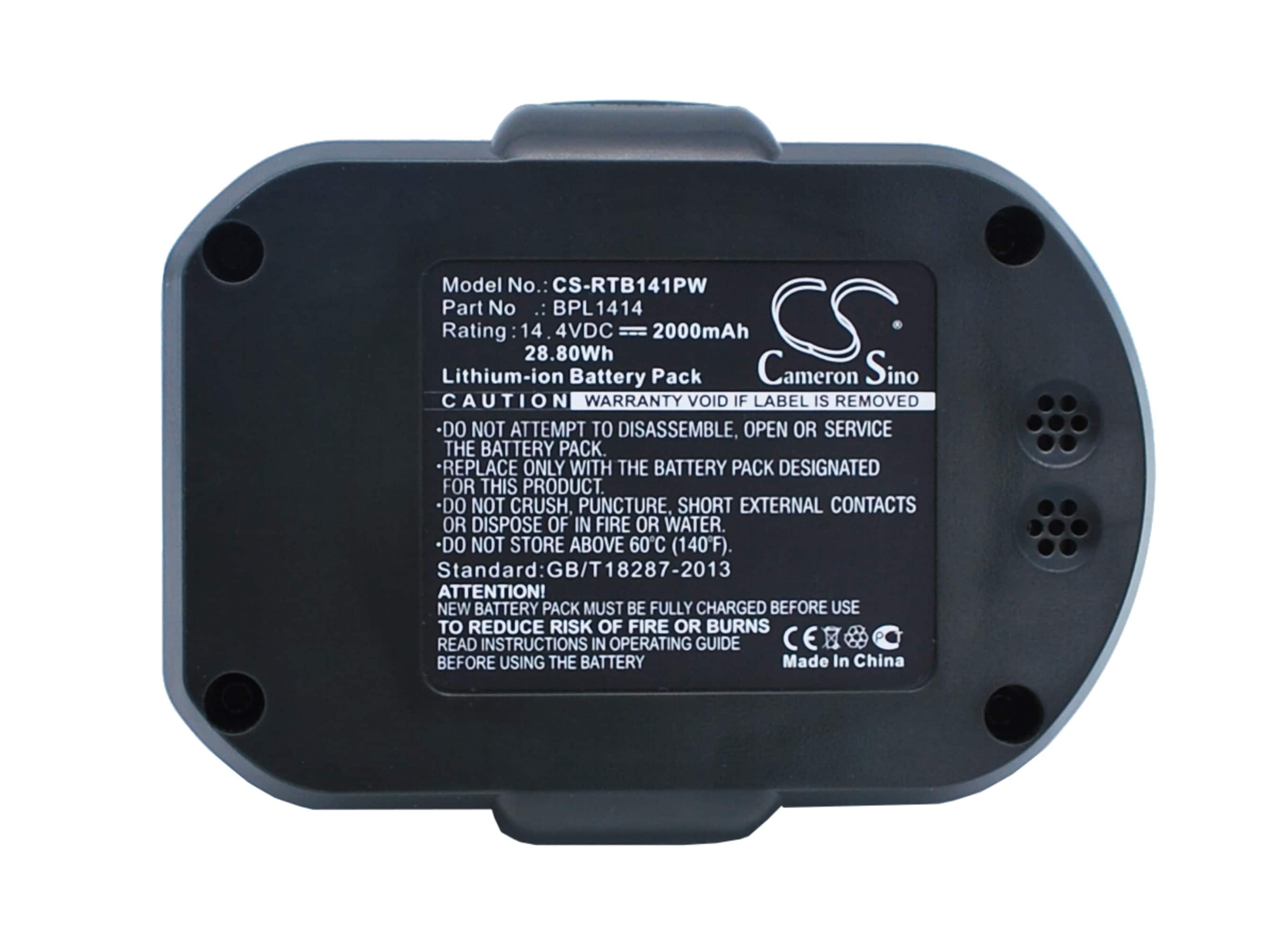 Batteri til elværktøj til Ryobi CDD144V22, CDDI14022NF, LCD14022 og andre.