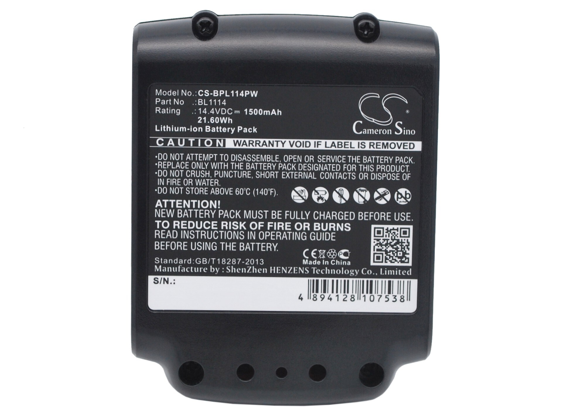 Elværktøjsbatteri til Black & Decker ASL146BT12A, ASL146K, ASL146KB og andre.