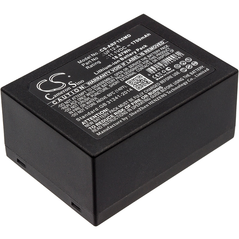 Batteri til medicinsk brug til Ahram Biosystems UF12-A, Palm PCR G1-12