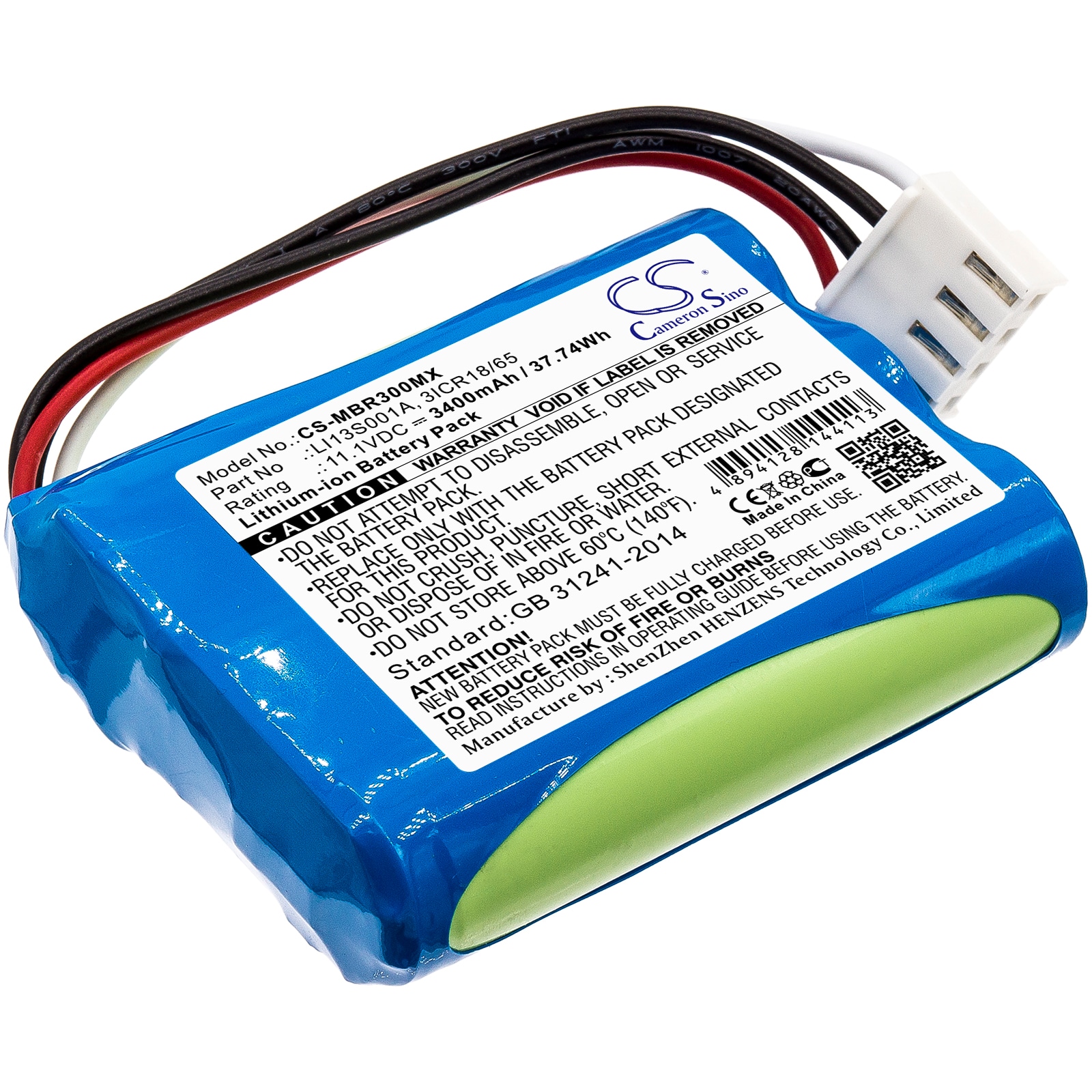 Batteri til medicinsk brug til Mindray BeneHeart R3, BeneHeart R3A, uMEC10 og andre.