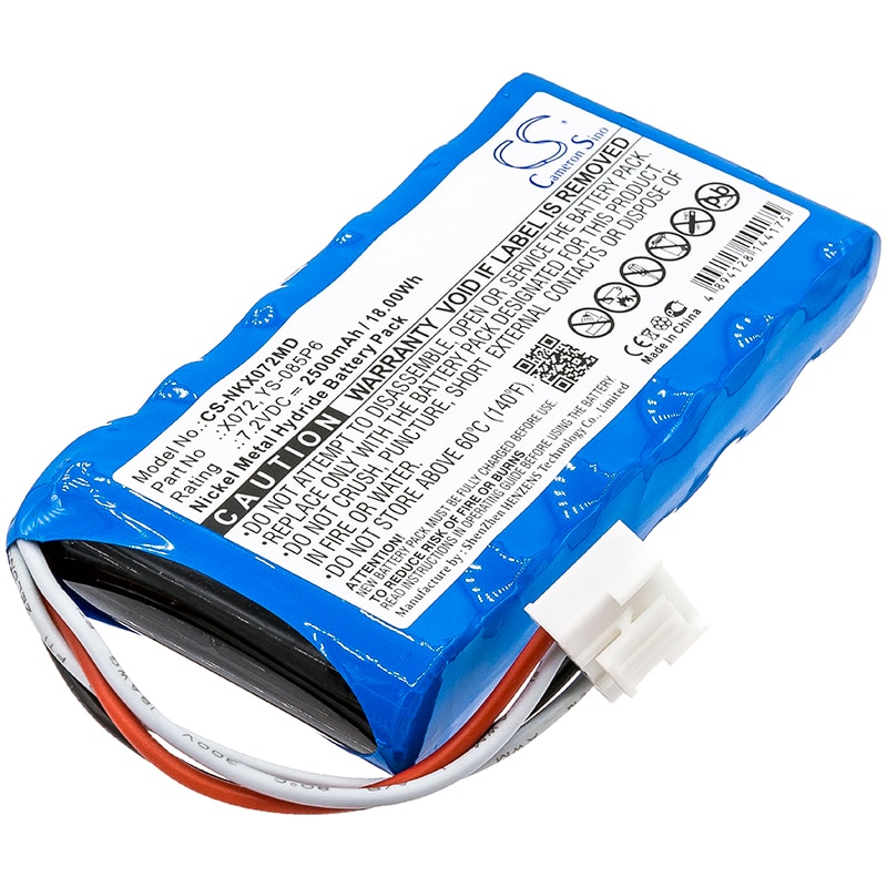 Batteri til medicinsk brug til Nihon Kohden OLV-2700 Monitor, OLG-2800 Monitor, OLV-2700 og andre.