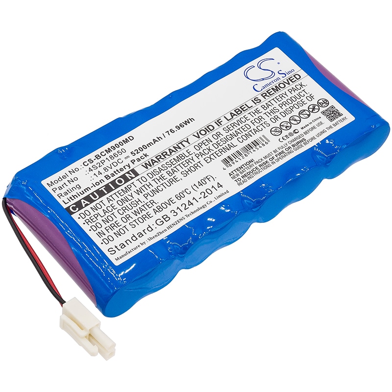 Batteri til Medical for Biocare PM900S, PM900, PM900S Patient Monitor etc.