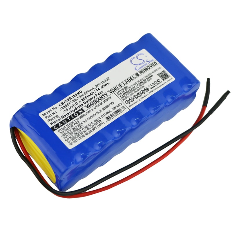 Batteri til medicinsk udstyr til GE Responder 1000, Responder 1100, SCP 840 og andre.