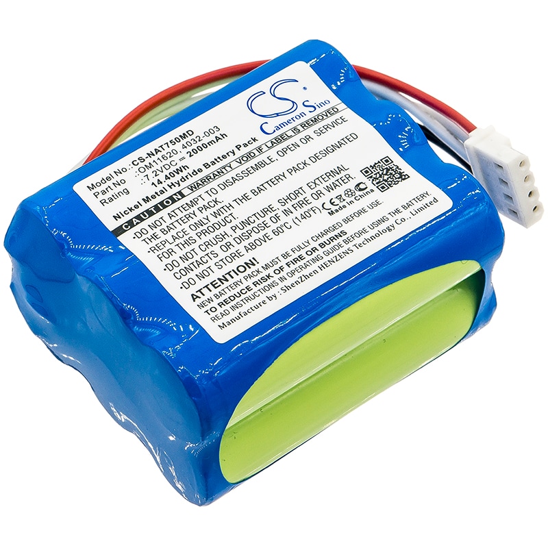 Batteri til medicinsk udstyr til NONIN 7500 pulsoximeter