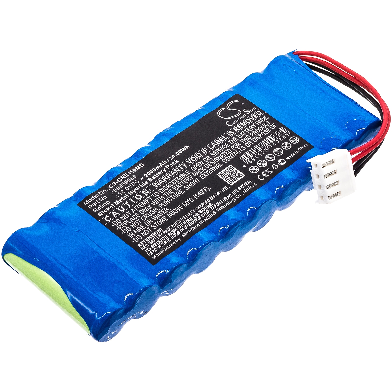 Medicinsk batteri til Carewell ECG-1101, ECG-1101G, ECG-1101B