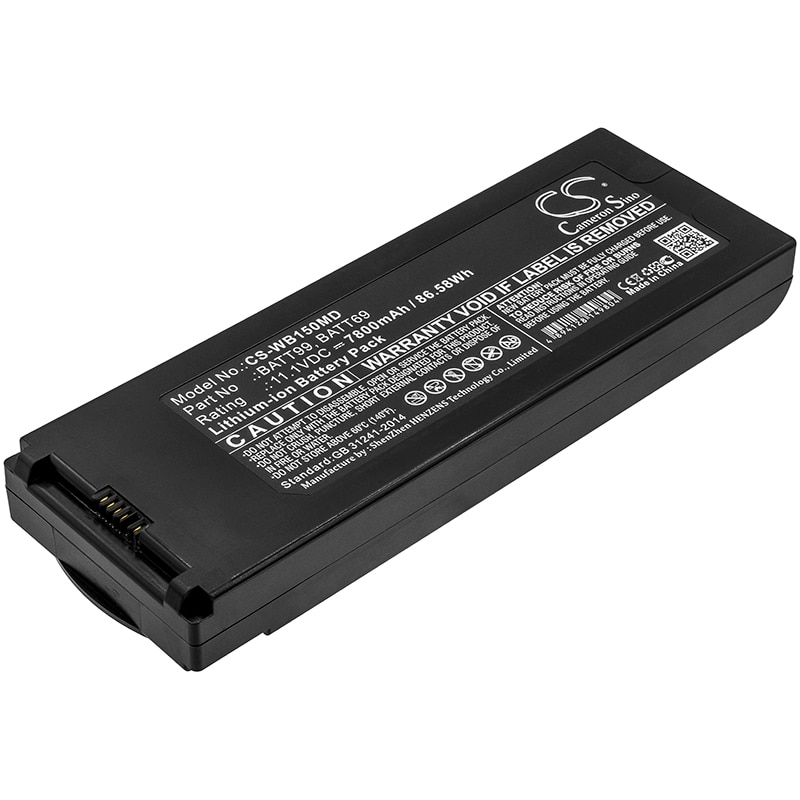 Batteri til medicinsk udstyr til Welch-Allyn Connex Spot, Connex Vital Signs Monitor osv.