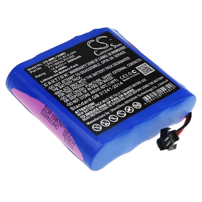 Batteri til medicinsk udstyr til millioner ML1500, ML1200
