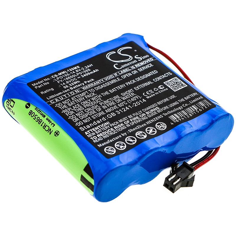 Batteri til medicinsk udstyr til millioner ML1500, ML1200