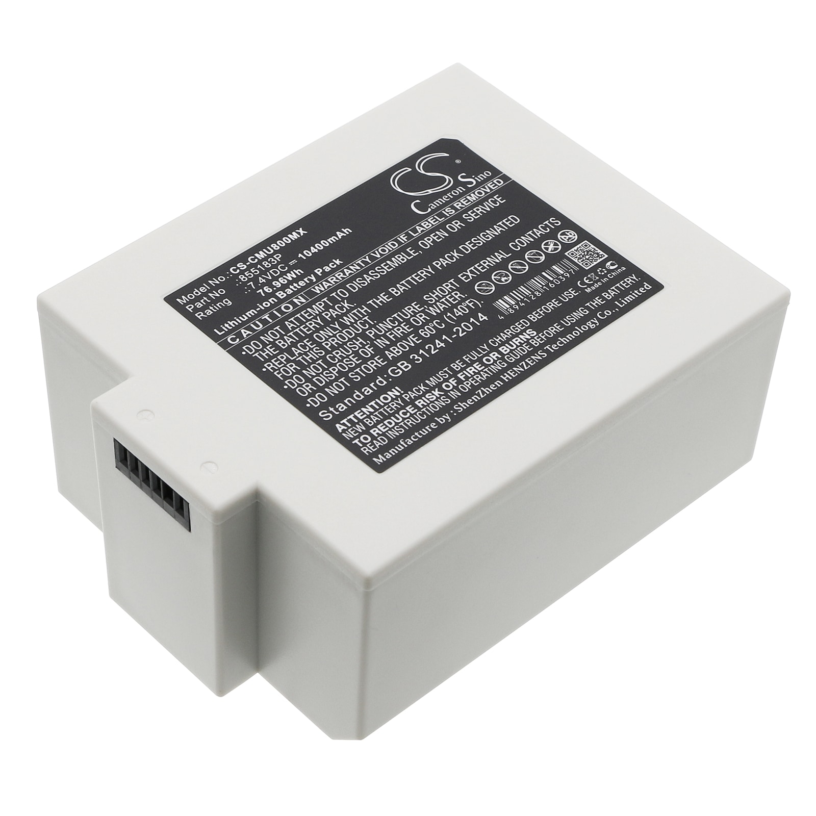 Batteri til medicinsk til CONTEC CMS8000 ICU-patientmonitor