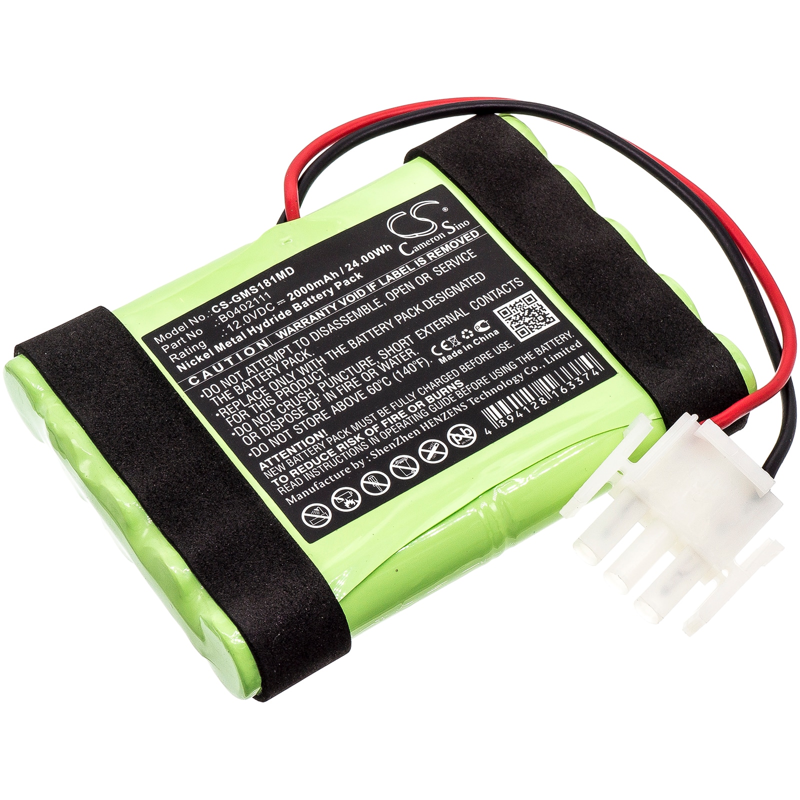 Batteri til medicinsk udstyr til GE Hellige Servomed SMS 181, Servomed SMS 182, Defi SCP851