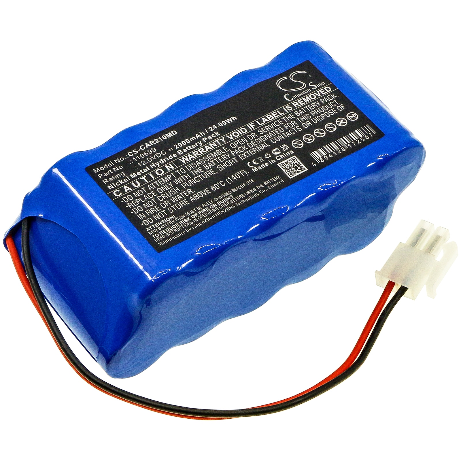 Medicinsk batteri til Cardioline ECG AR2100 View, ECG 200S