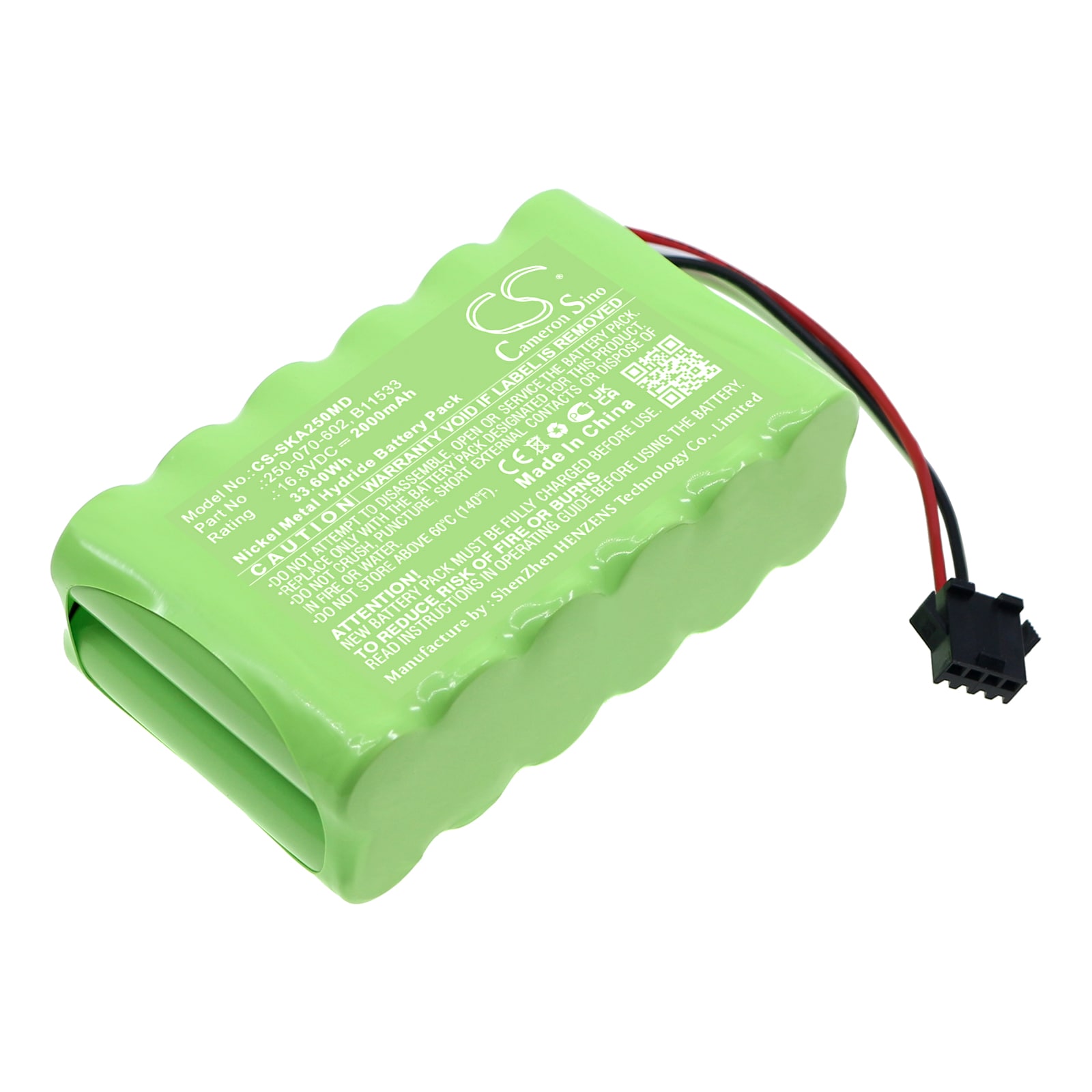 Batteri til medicinsk til Zede Single Micro Injection Pump, ZD-50C6