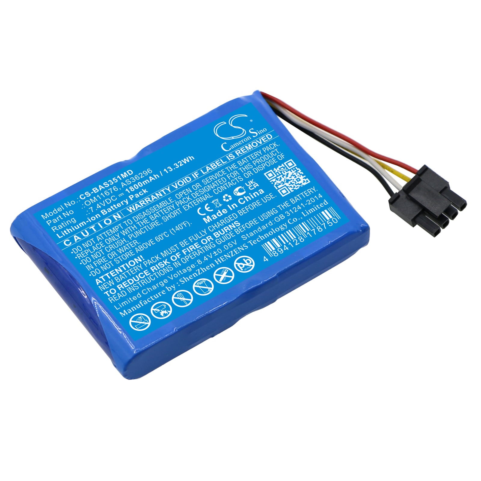 Battery for Medical til Baxter Healthcare, Spectrum Infusion Pump Insert Only og andre.