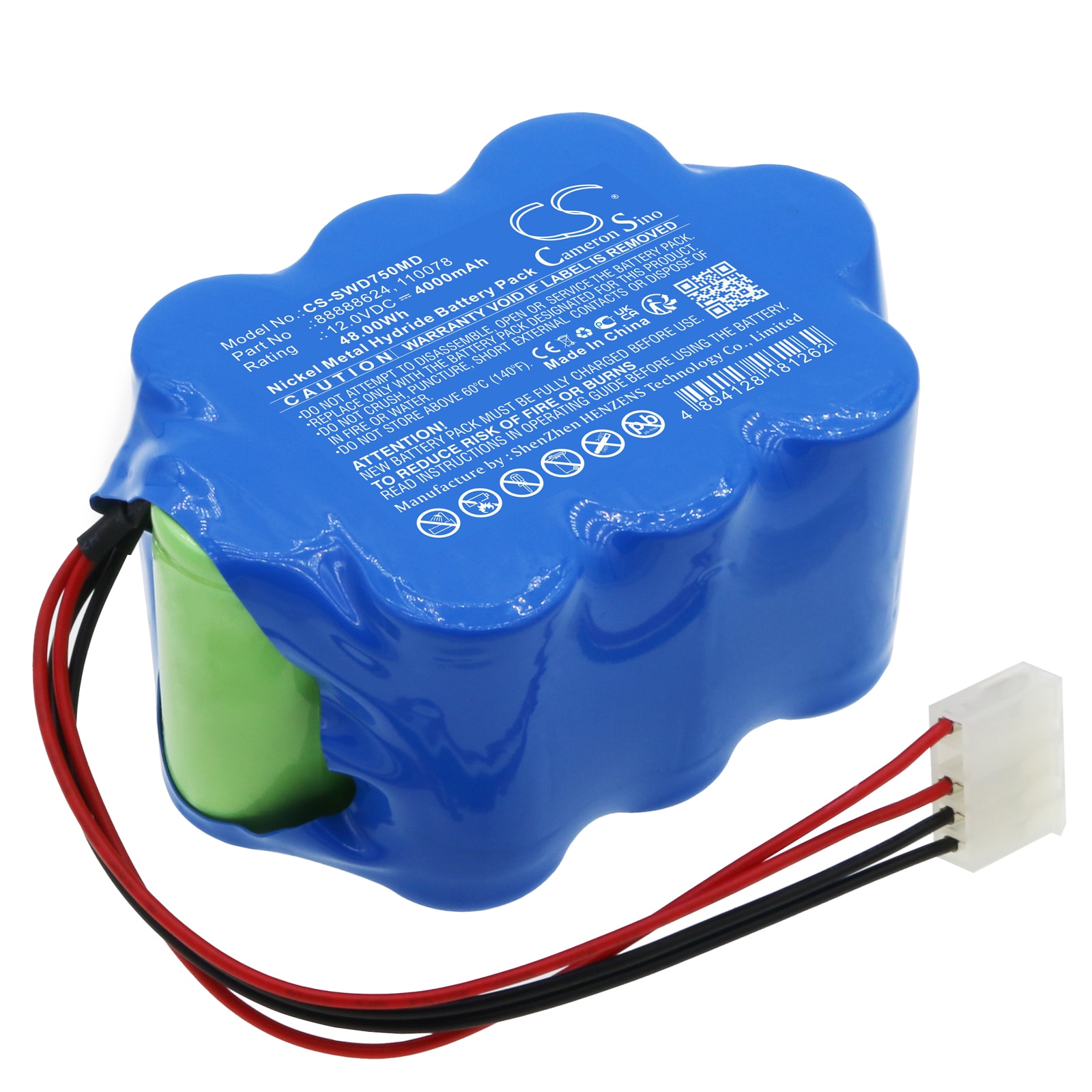 Medicinsk batteri til Simonson-Wheel Defibrillator DMS730, Defibrillator 750