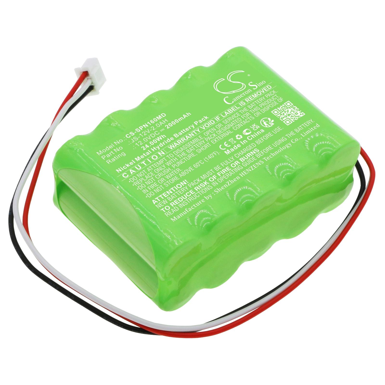 Medicinsk batteri til SinoMDT-infusionspumpe SN-1600V, SN-50F6, SN-50C6