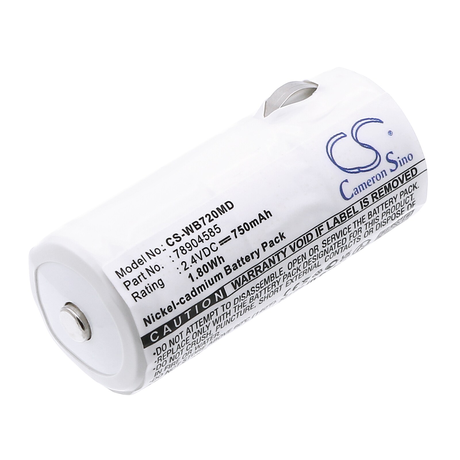 Batteri til medicinsk brug til Welch-Allyn 72100, 617, 717 osv.