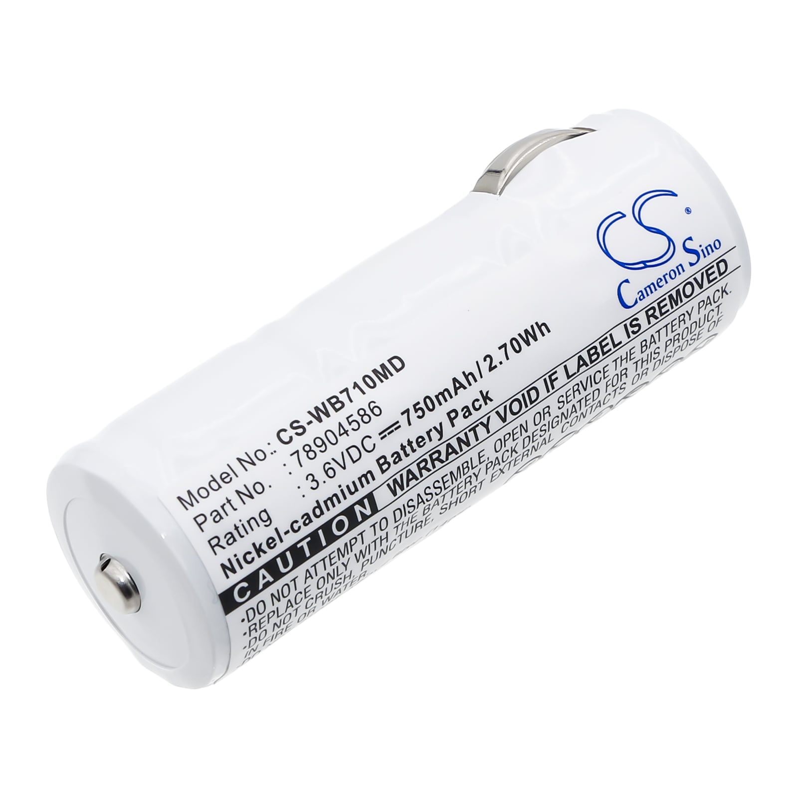 Batteri til medicinsk brug til Welch-Allyn 18200, 74054, WA-72200 osv.