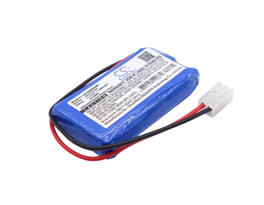 Batteri til medicinsk udstyr til Shenke SK-500I Infusionspumpe, SK-600I Infusionspumpe osv.