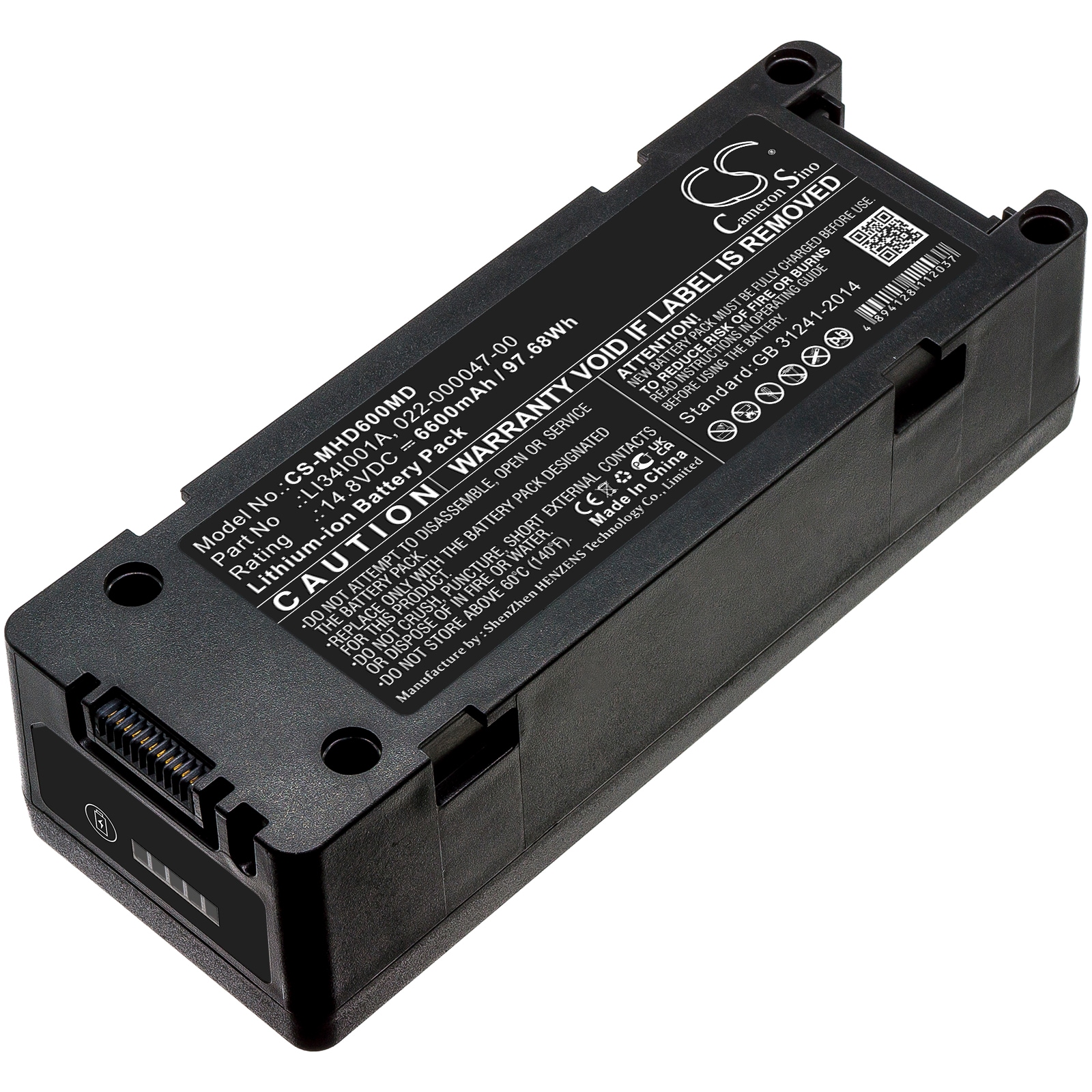 Medicinsk batteri til Mindray BeneHeart D6, D6, BeneHeart Z5 og andre.