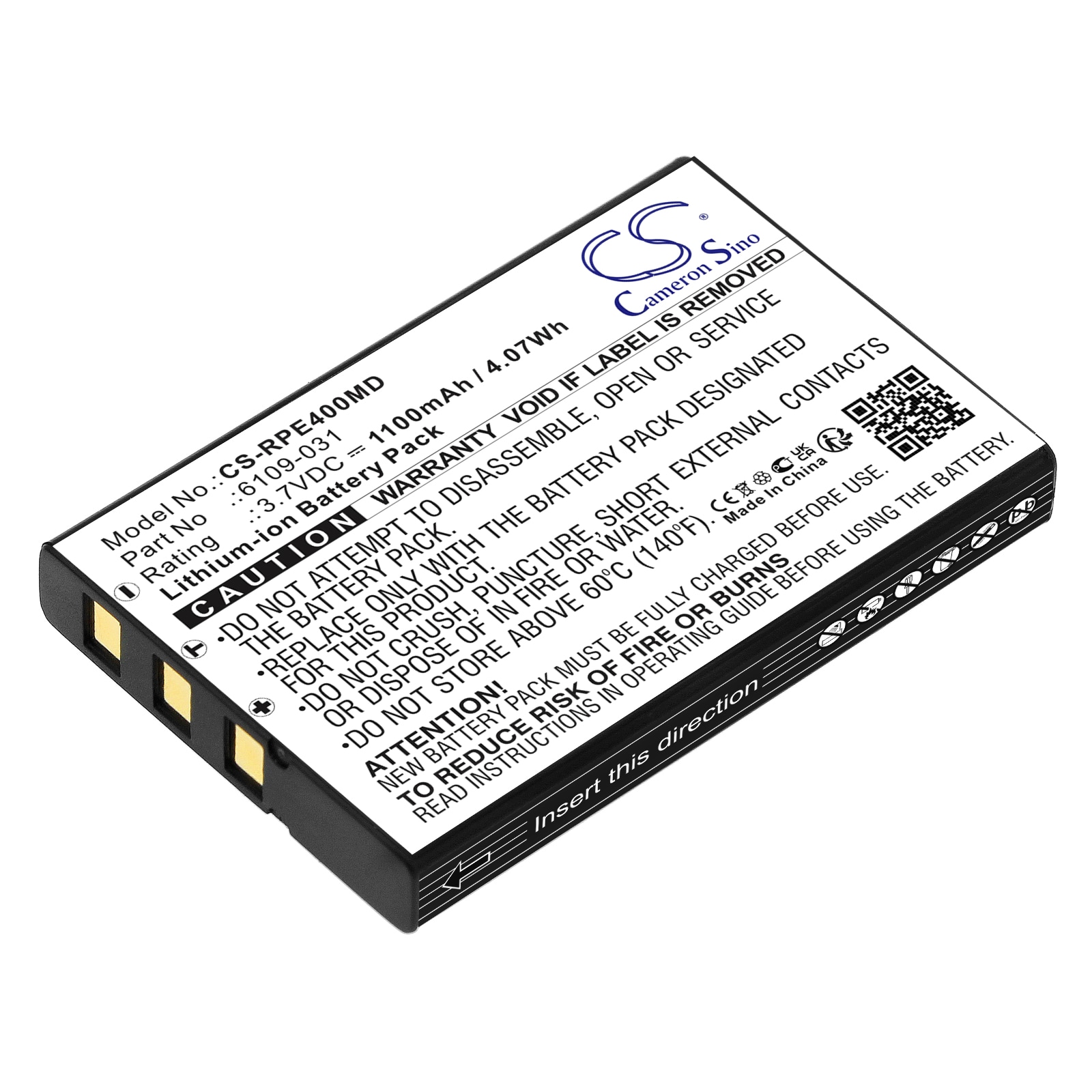 Batteri til medicinsk brug til MettlerToledo E4 XLS+