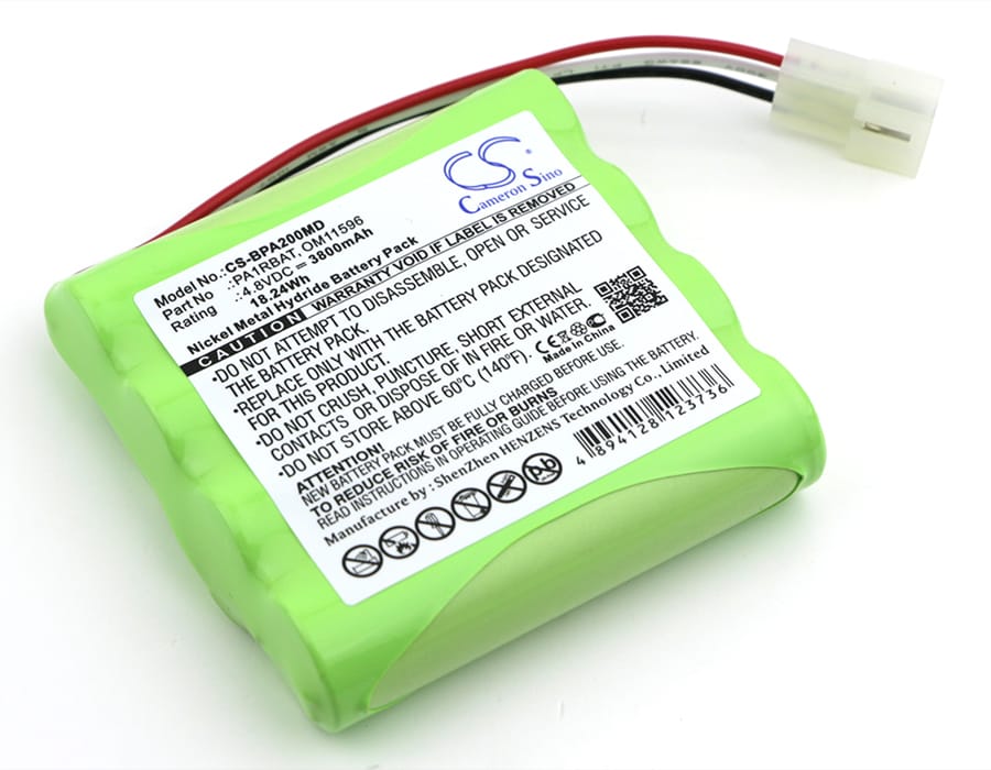Batteri til medicinsk til Bullard PA20 luftrensningssystem, PA20 RSPIRATOR