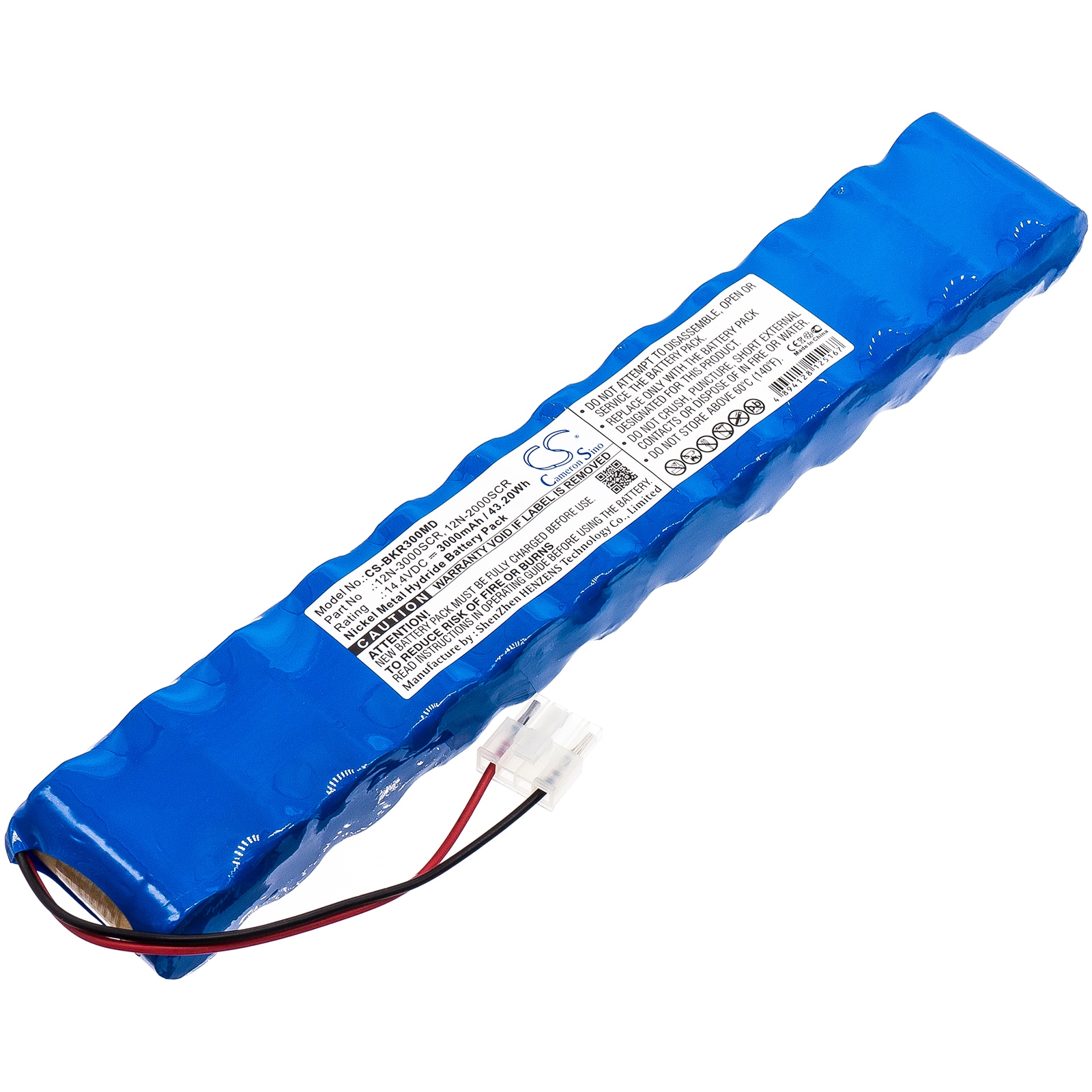 Batteri til medicinsk udstyr til Schiller defiscope DS, Defigard 3002, Defigard 3002 IH