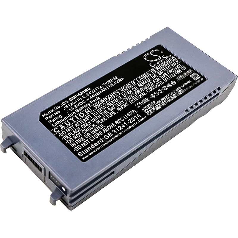 Batteri til medicinsk udstyr til GE Logiq E, Logiq I, Vivid E Ultrasound osv.