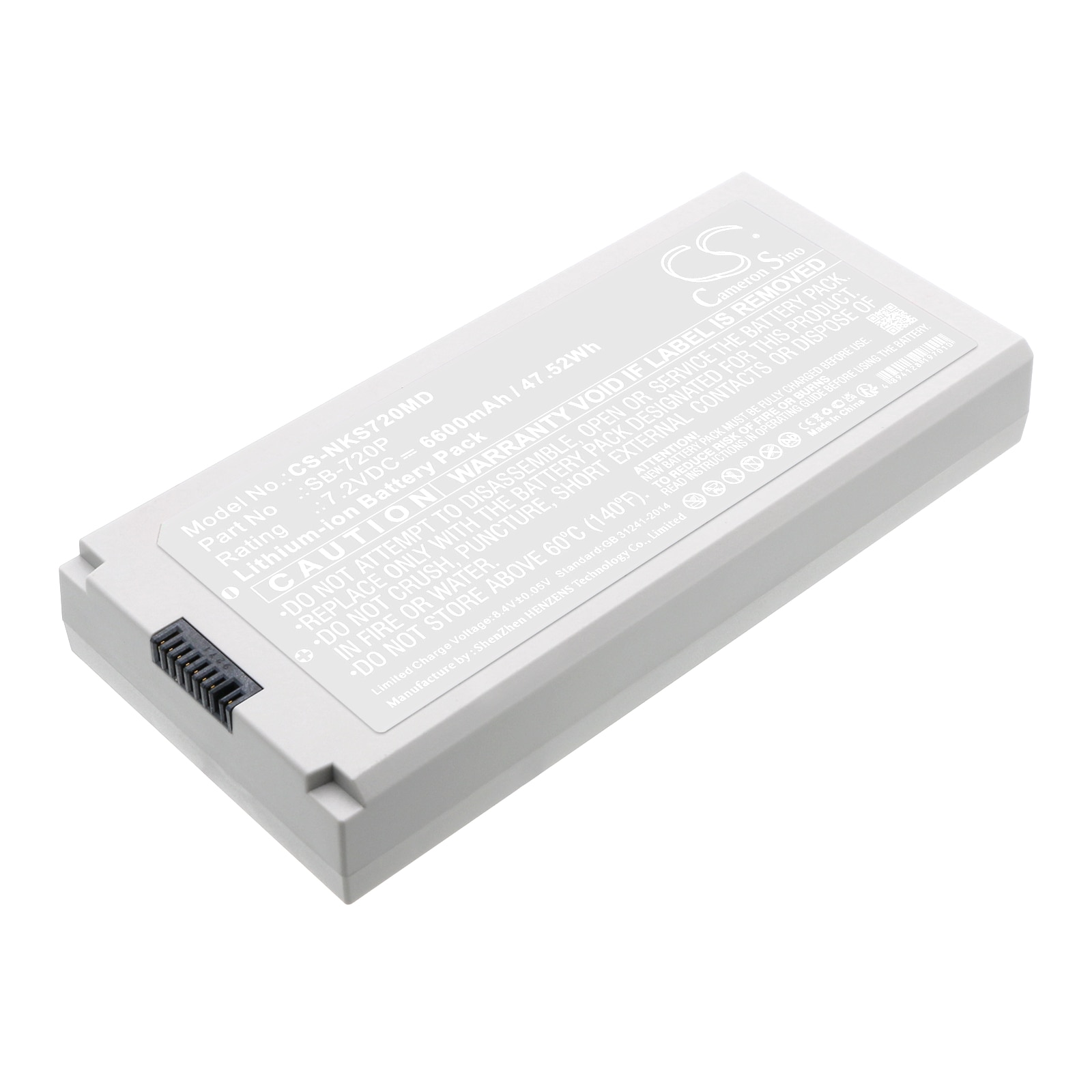 Batteri til medicinsk udstyr til Nihon Kohden Lifescope SVM-7200, Defibrillationsmonitor osv.