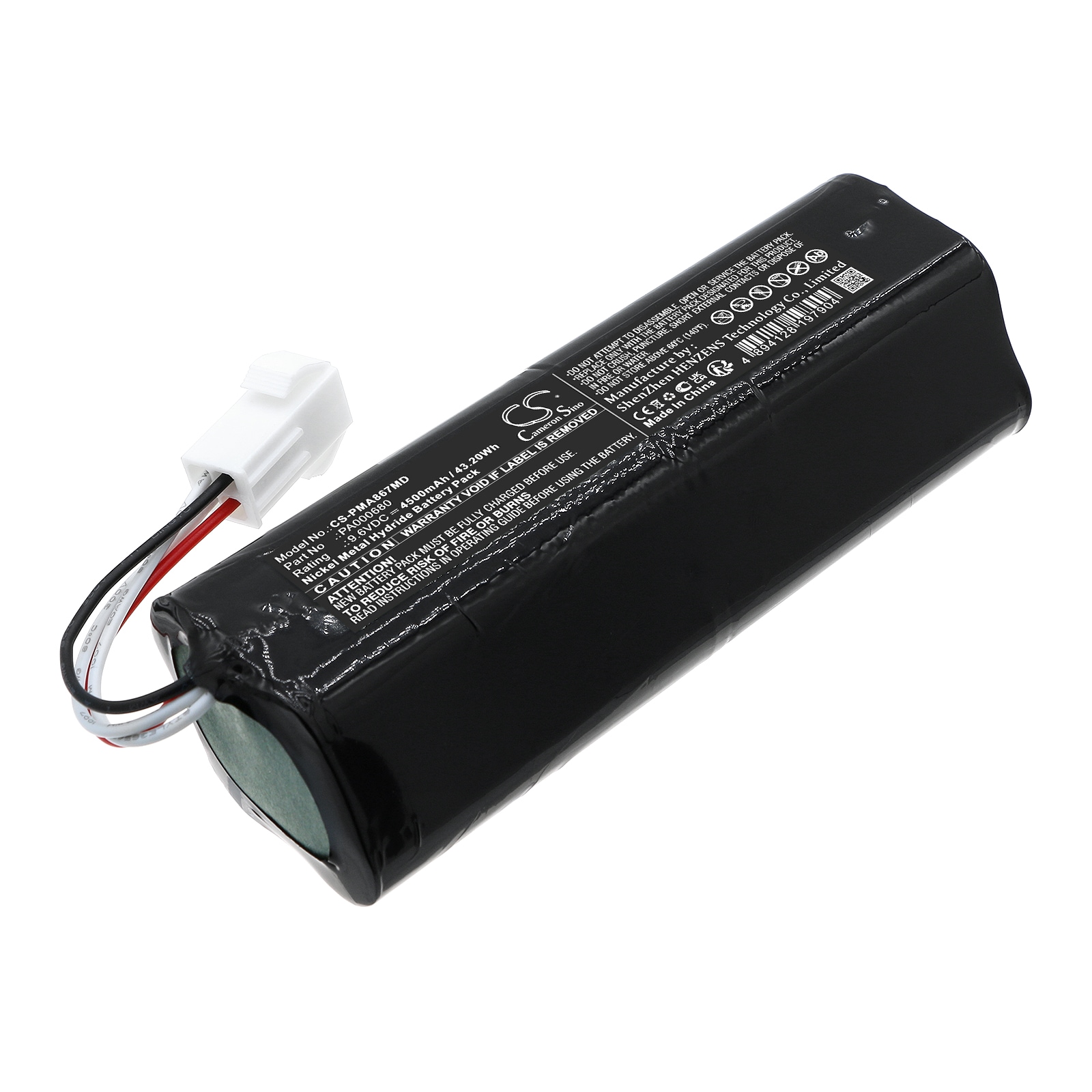 Batteri til medicinsk udstyr til PM Atemschutz PA-A867-NG