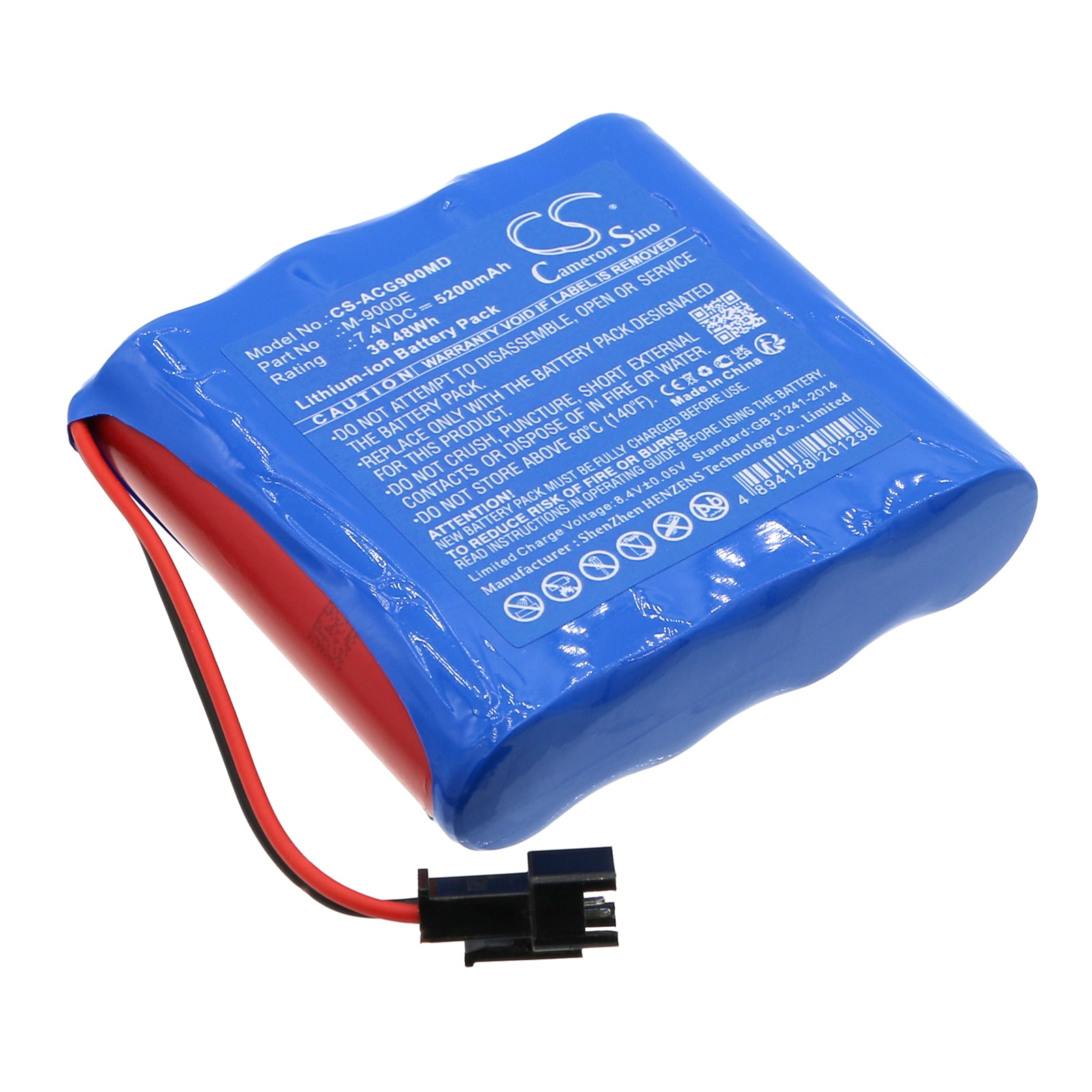 Batteri til medicinsk udstyr til Aricon M-9000E, M9000E