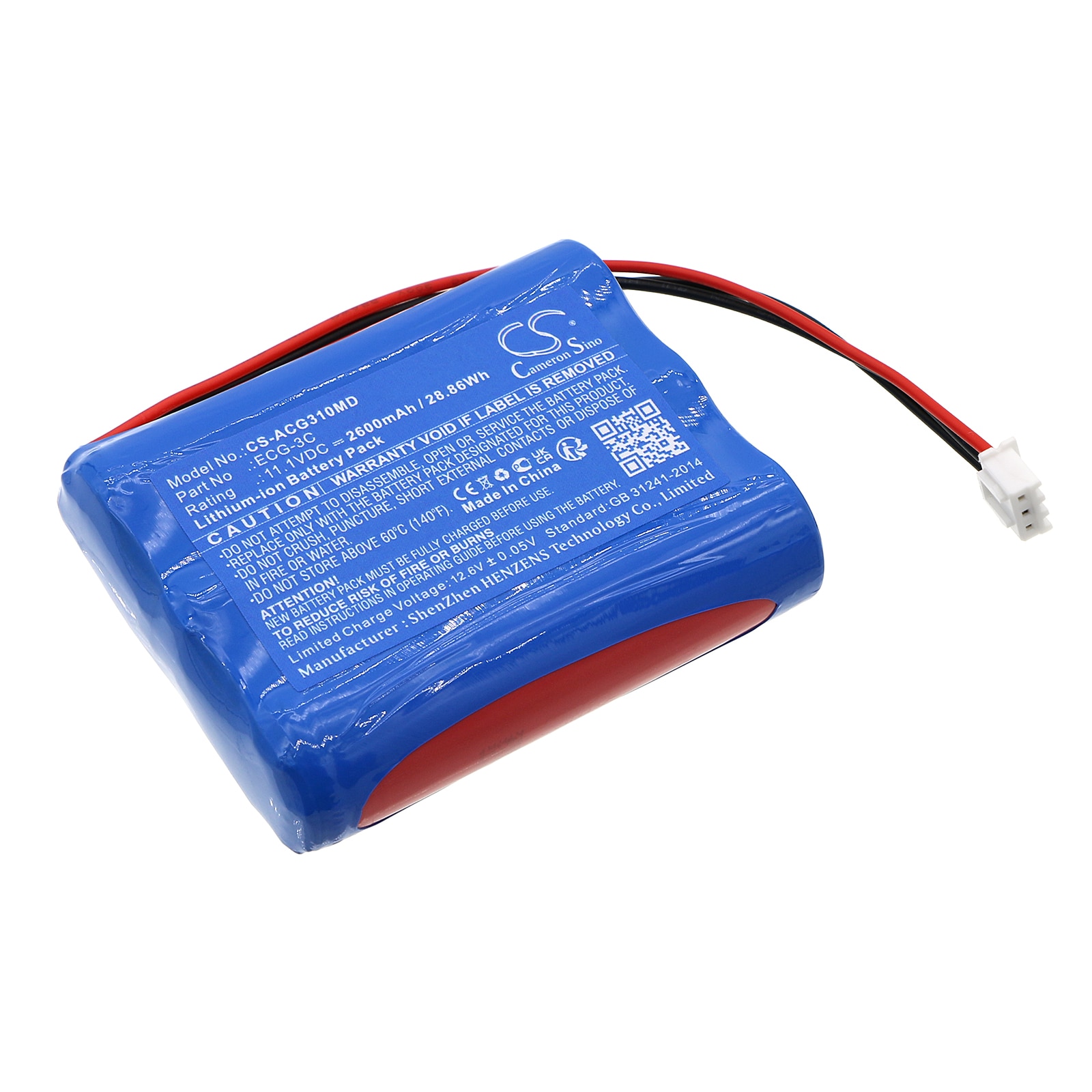 Batteri til medicinsk udstyr til Aricon ECG-3C