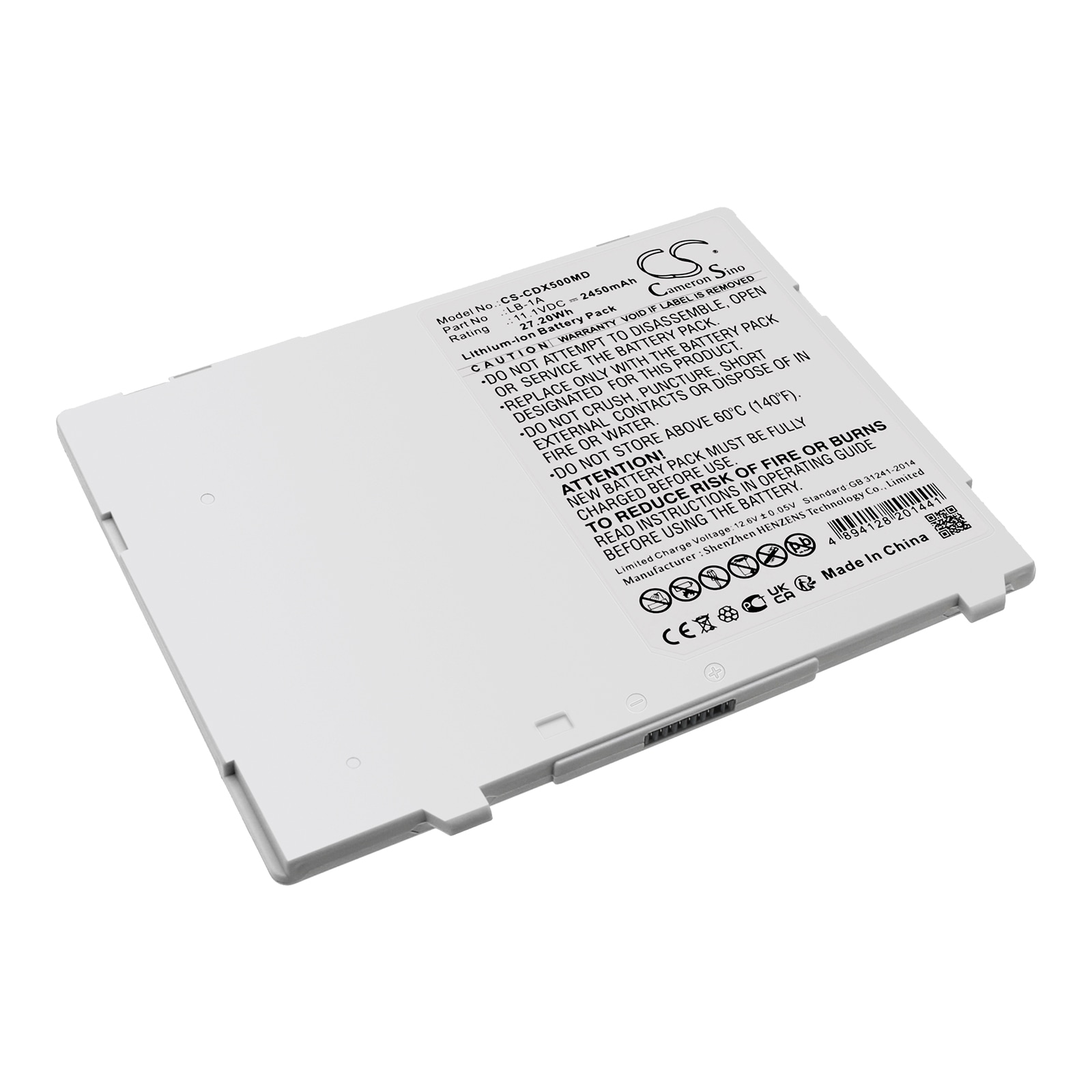 Batteri til medicinsk udstyr til Canon CXDI-70C, CXDI-701C DR, CXDI-70C DR og andre.