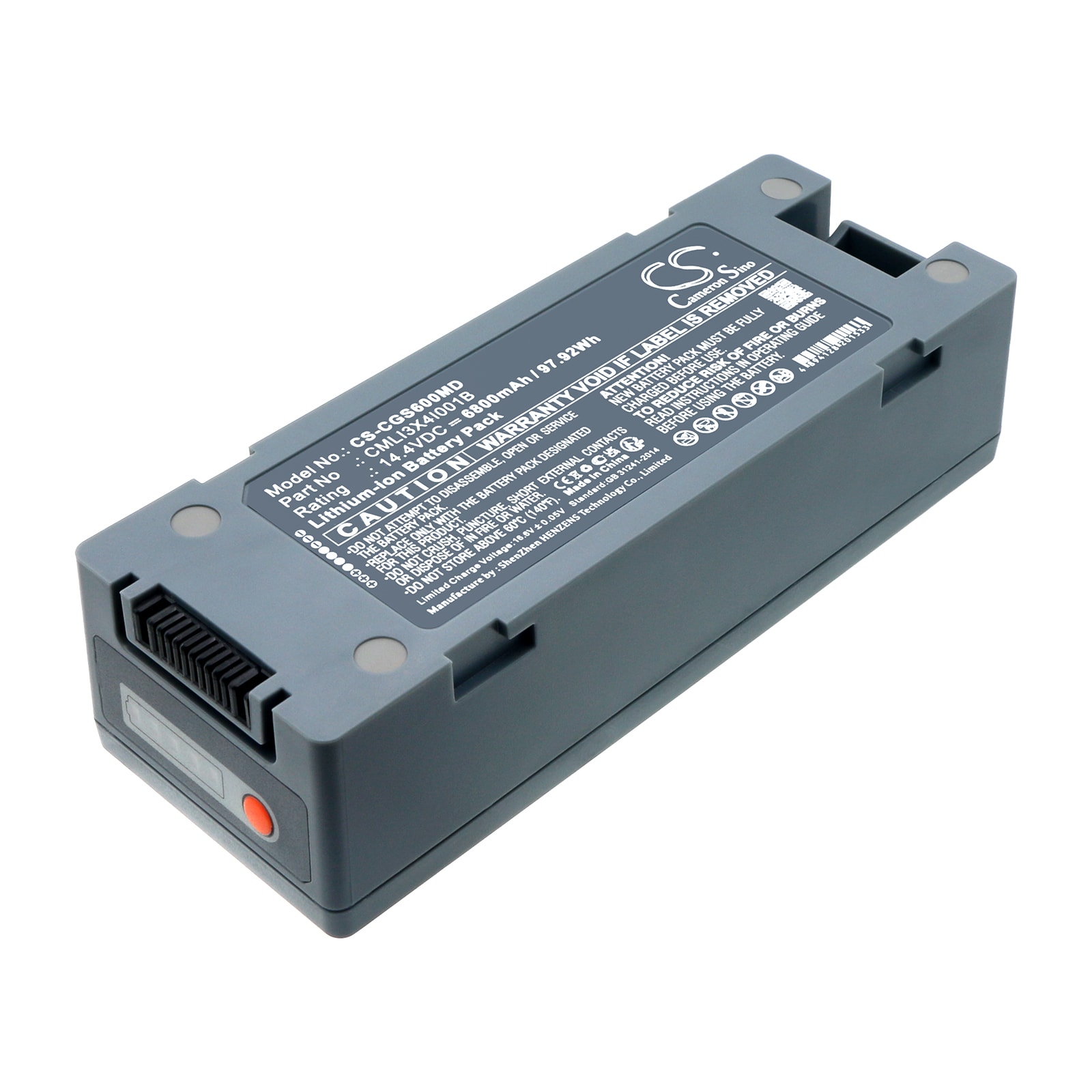 Batteri til Medical til COMEN S6, S6 Deﬁbrillator, S8 Monitor Deﬁbrillator