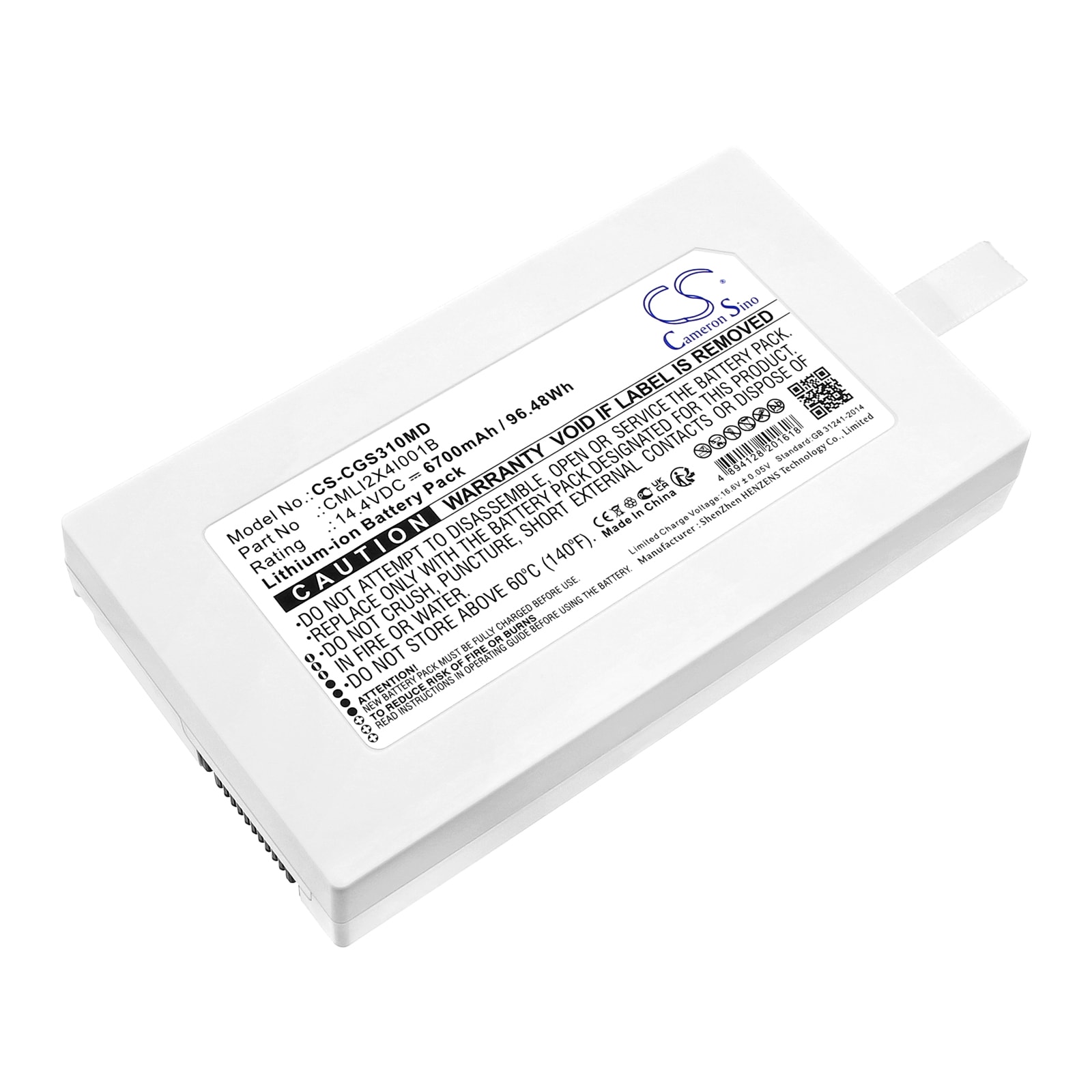 Batteri til medicinsk udstyr til COMEN V3A, V3