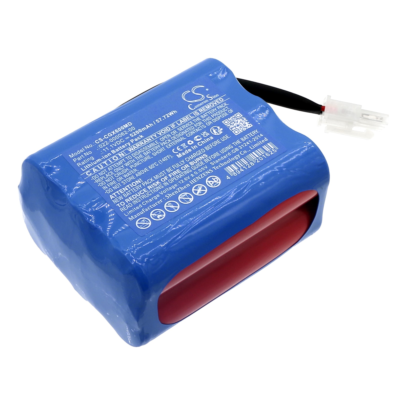 Batteri til medicinsk udstyr til COMEN AX-600