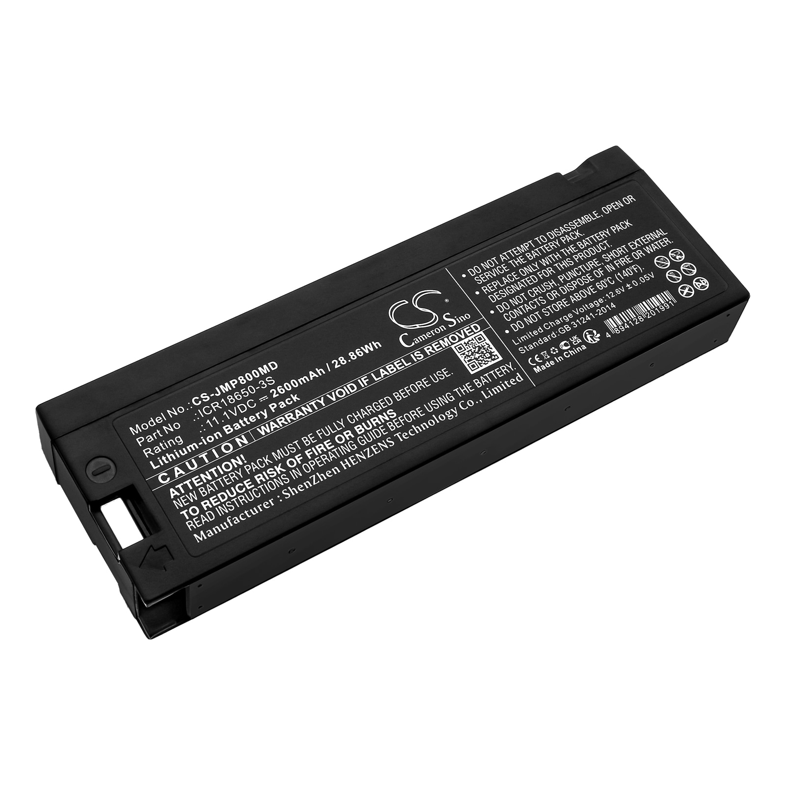 Batteri til medicinsk udstyr til JUMPER JPD-800A, JPD-800B