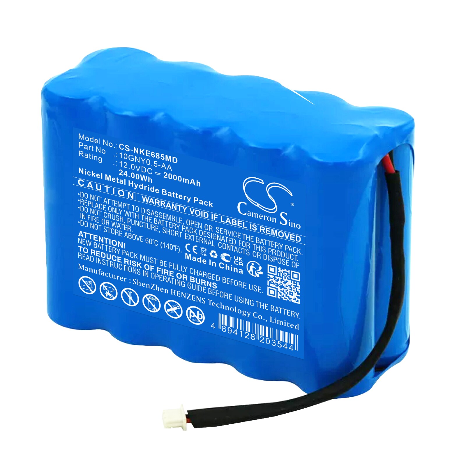 Batteri til medicinsk udstyr til Nihon Kohden 6851 ECG, 6851K ECG
