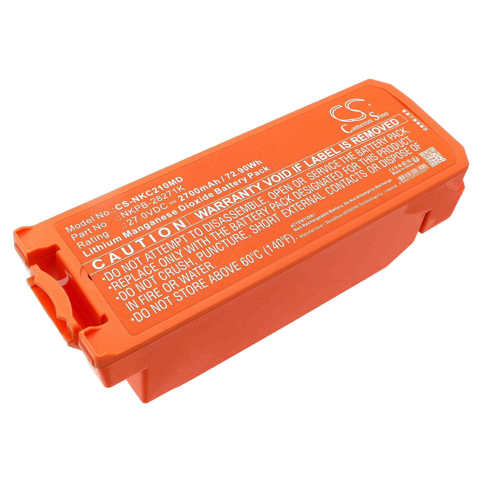 Batteri til medicinsk brug til Nihon Kohden Cardiolife AED 2100-serien, AED-2100, AED2150 og andre.