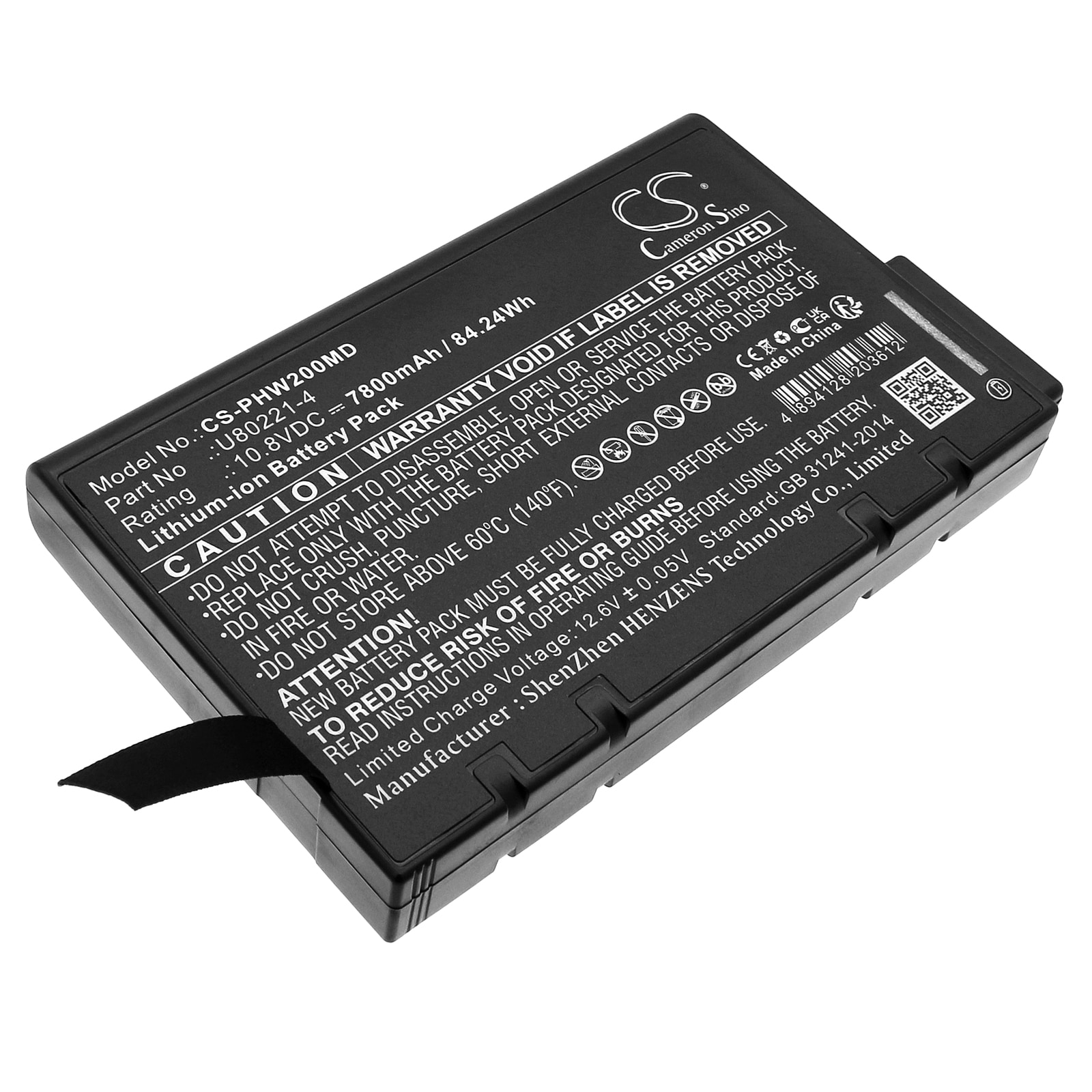 Batteri til medicinsk udstyr til Philips PageWriter TC10, PageWriter TC20 osv.