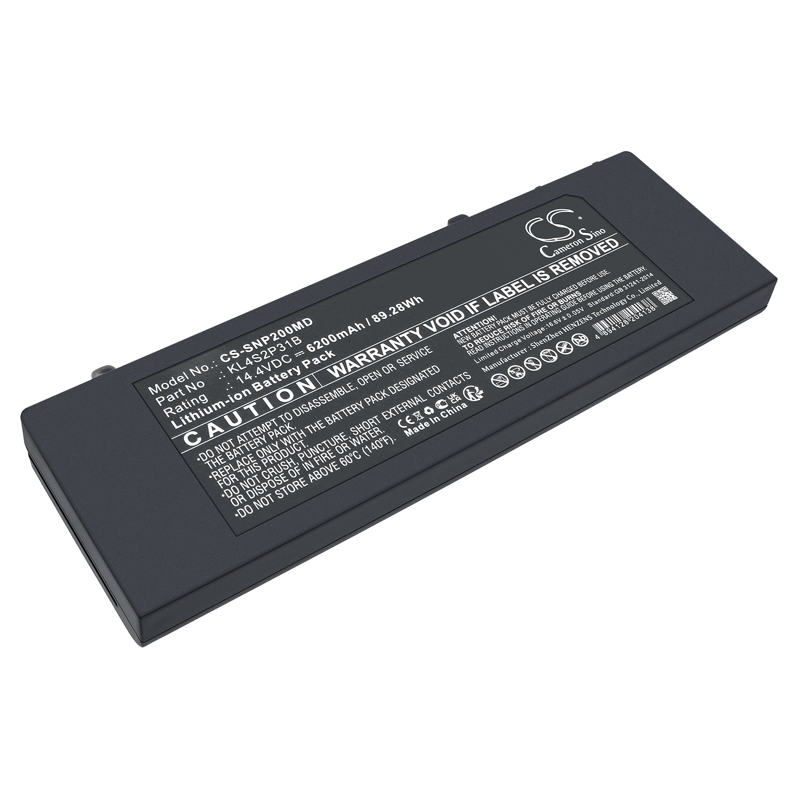 Batteri til medicinsk brug til SonoScape E2, E3, E1 Exp osv.