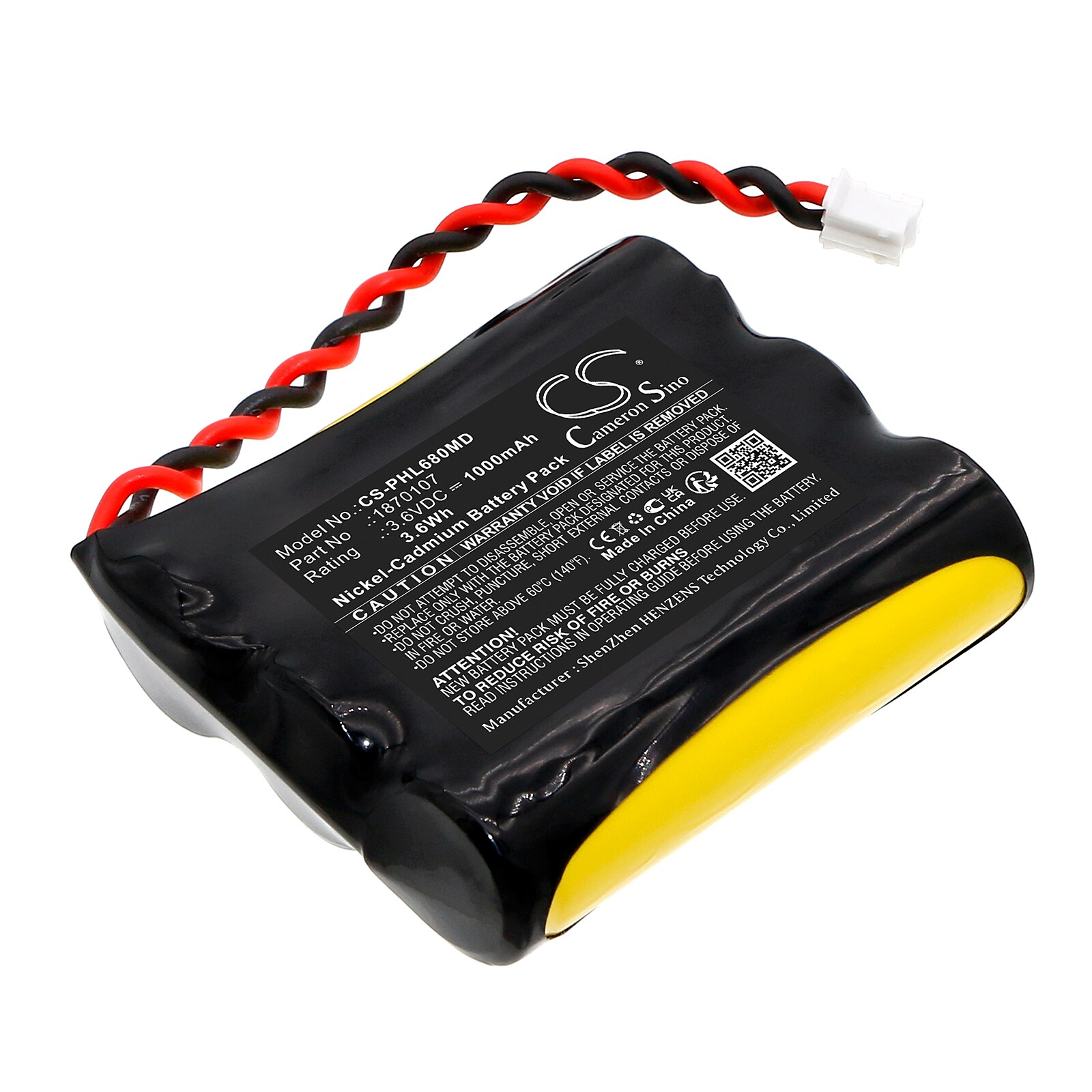 Batteri til medicinsk udstyr til Philips Lifeline Systems 6800XT Communicator