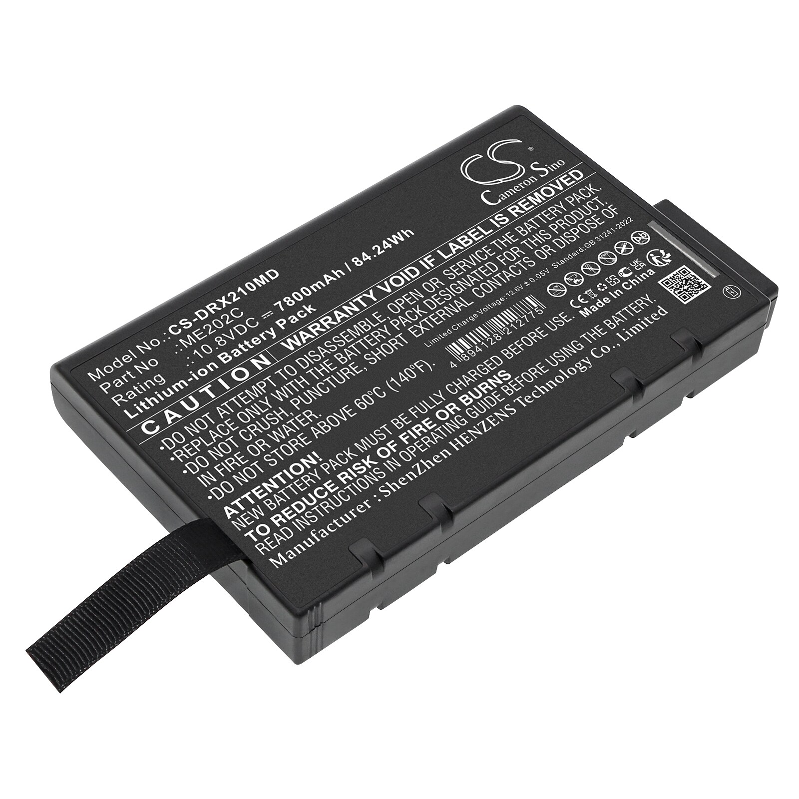 Medicinsk batteri til Drager Oxylog 2000 Plus, Oxylog 2000+
