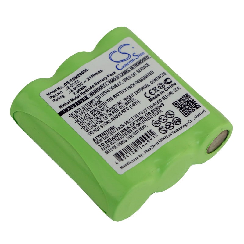 Batteri til test, undersøgelse, udstyr til TELETRONIC TSM 2002, TSM2002, P-0372