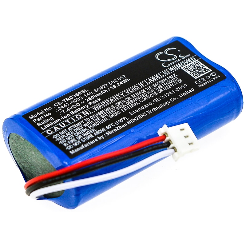 Batteri til test, undersøgelse, udstyr til Trilithic 360 DSP, E-400