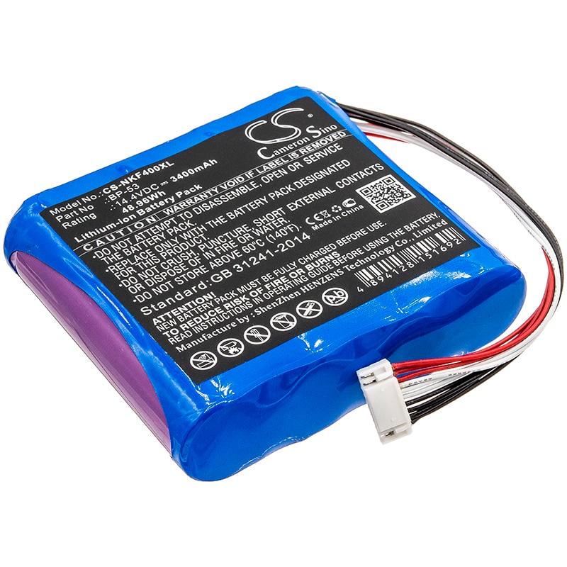 Batteri til test, undersøgelse, udstyr til Nissin KF4, KF4A